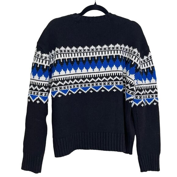 Ralph Lauren $225 Fair Isle Black Blue Sweater Size Medium NWT - Picture 5 of 5